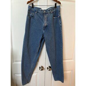 Vintage Gasoline Jeans 36" Y2K Straight Leg Dad 2000s 90s Embroidered Logo